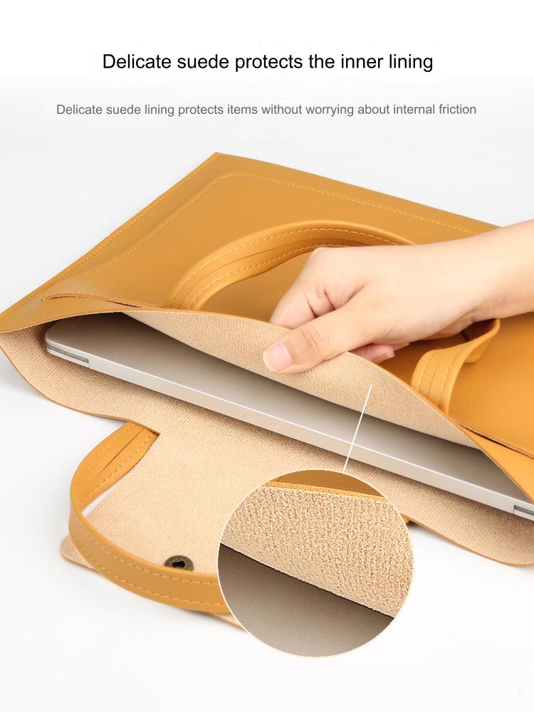 Stylish waterproof laptop sleeve in green