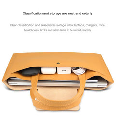 Stylish waterproof laptop sleeve in light gray