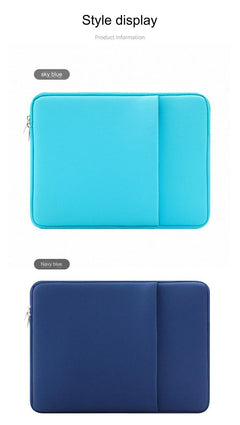 Image highlighting protective features of laptop sleeve