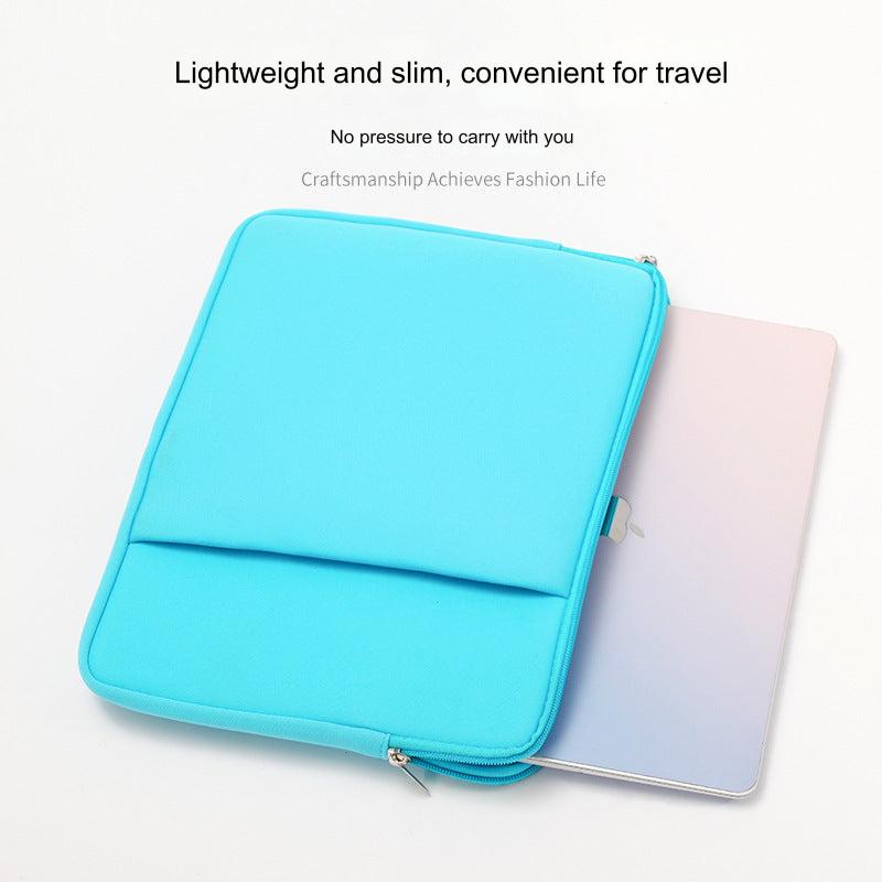 Image of blue unisex laptop sleeve