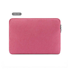 Rear View of Oxford Cloth Laptop Sleeve in Dark Grey