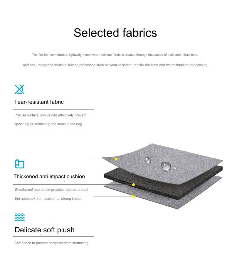 Breathable laptop sleeve with organisational features