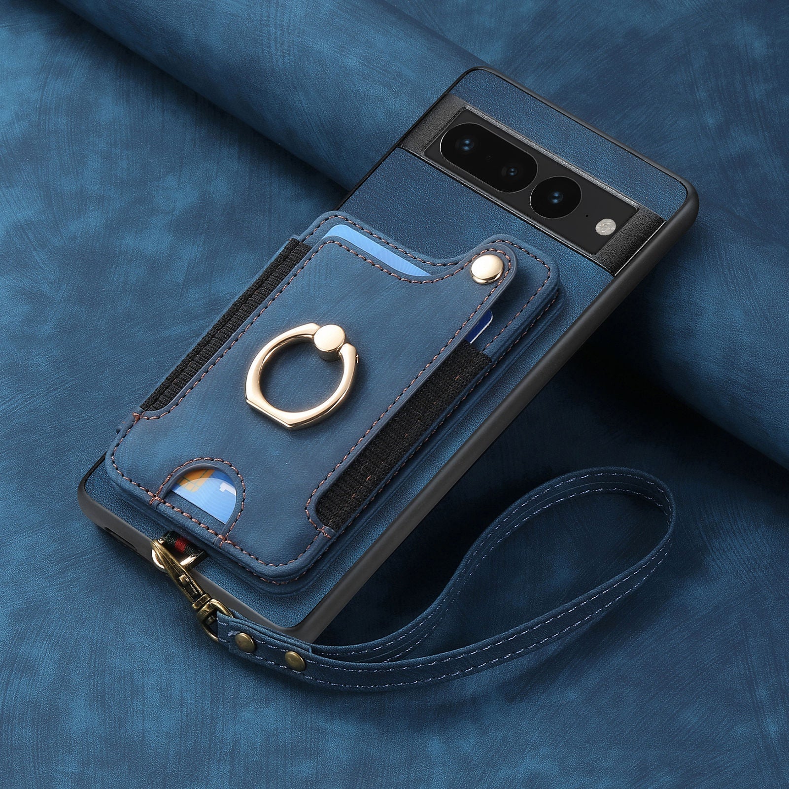 PU leather phone case with magnetic stand