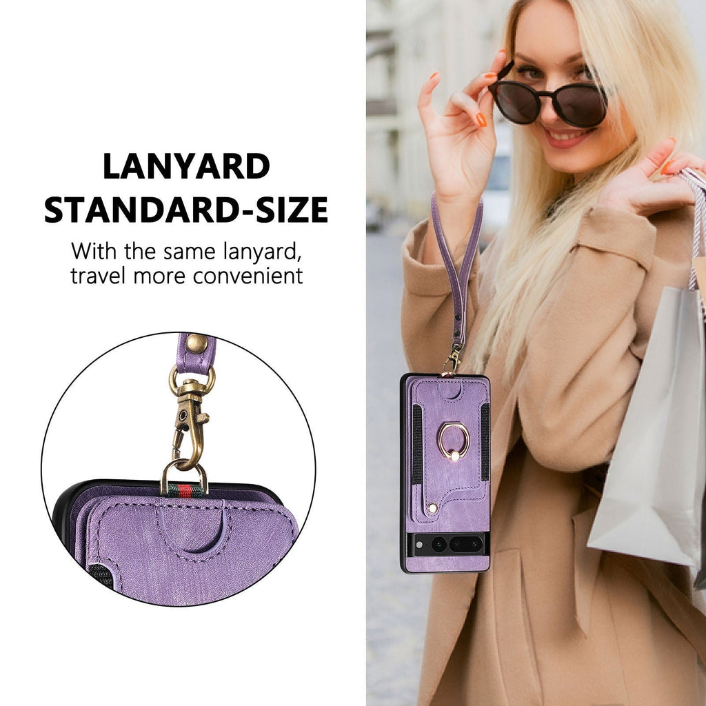 PU leather phone case with magnetic stand