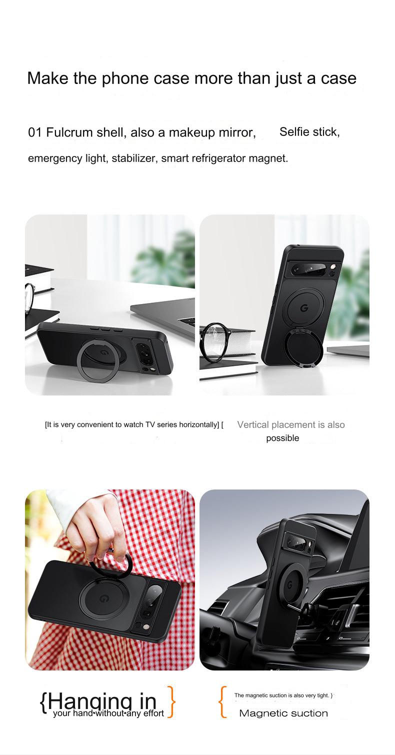 close-up of shockproof case with magnetic attachment