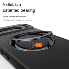 case placed on magnetic surface
