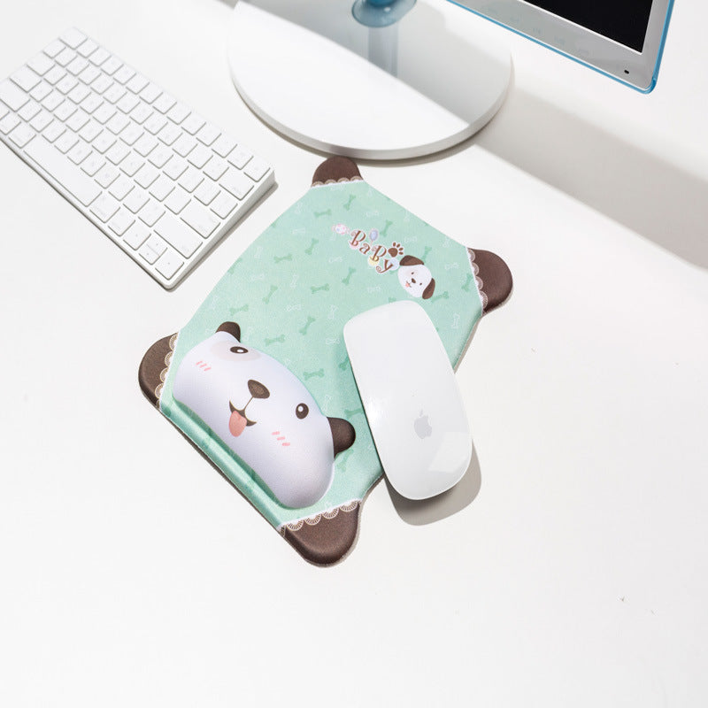 Cute cartoon silicone wrist support mouse pad