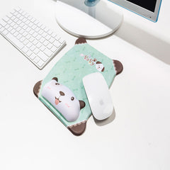 Cute cartoon silicone wrist support mouse pad