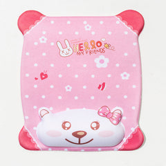Cartoon mouse pad featuring blue cat
