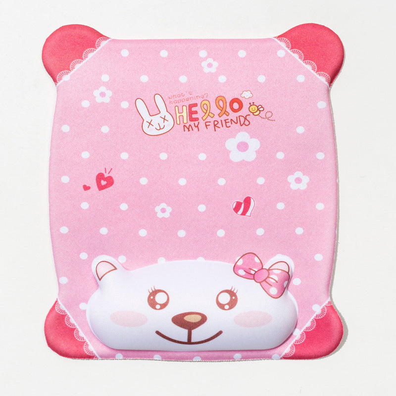 Cartoon mouse pad featuring blue cat