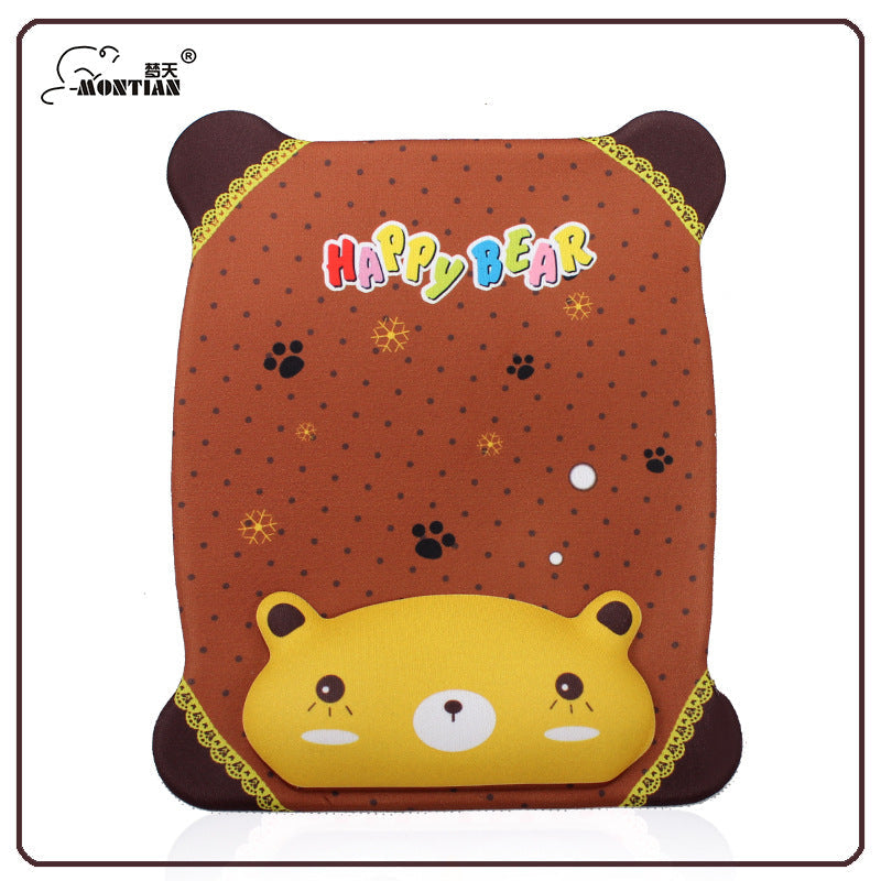 Mouse pad showcasing cartoon designs