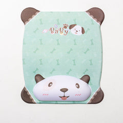 Cartoon mouse pad featuring blue cat