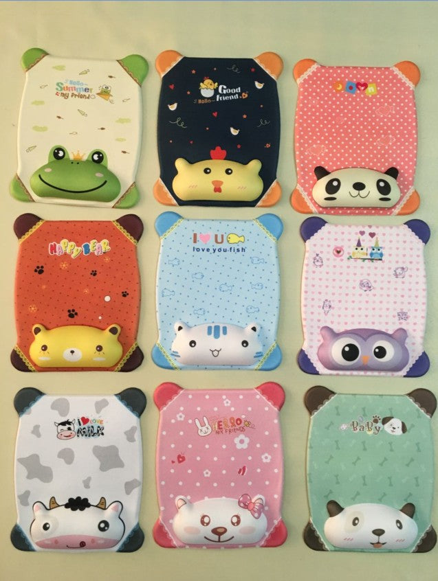 Cartoon mouse pad featuring blue cat