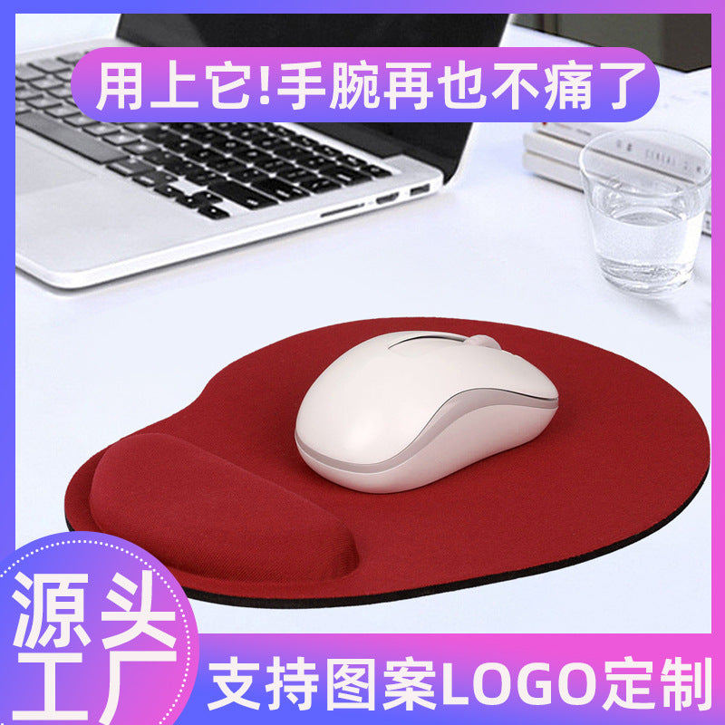 Ergonomic wrist support pad with fabric cover