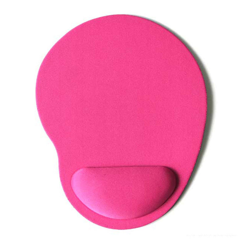 Gray non-slip wrist cushion on desk