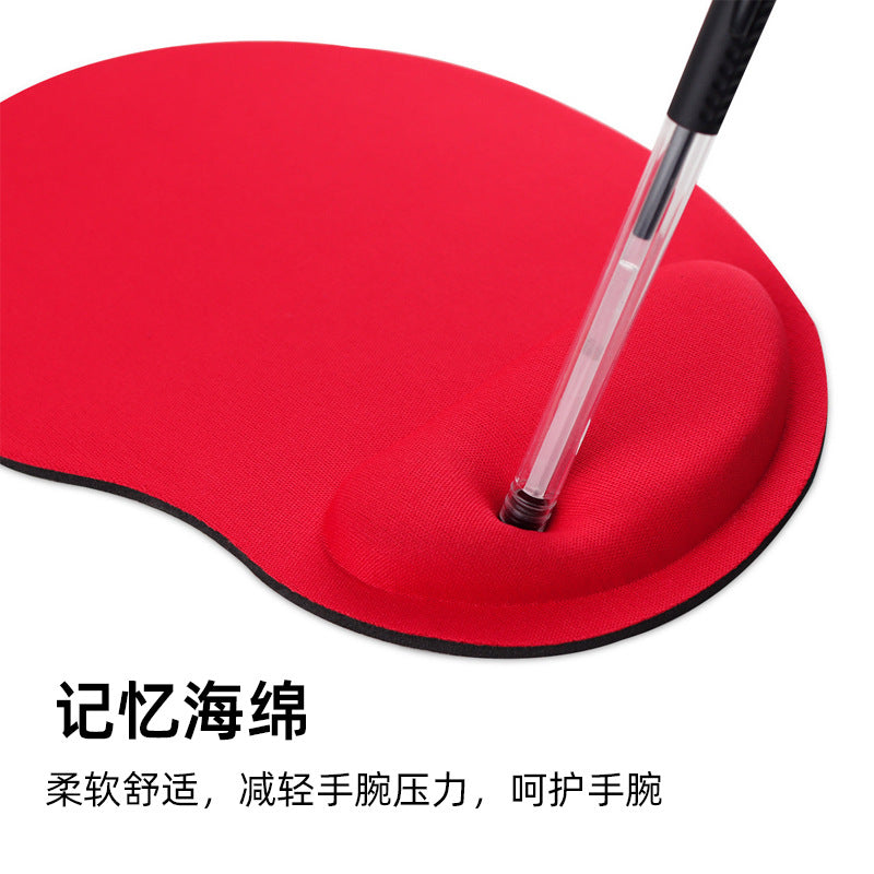 Blue ergonomic mouse mat for home office