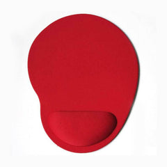 Stylish black memory foam wrist pad on desk
