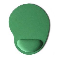 Orange wrist rest for ergonomic typing
