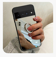 Elegantly designed phone cases on display
