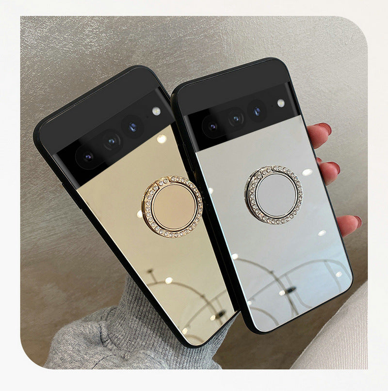 Sleek mirror phone case for Google Pixel 9 in gold