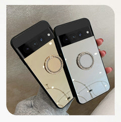 Sleek mirror phone case for Google Pixel 9 in gold