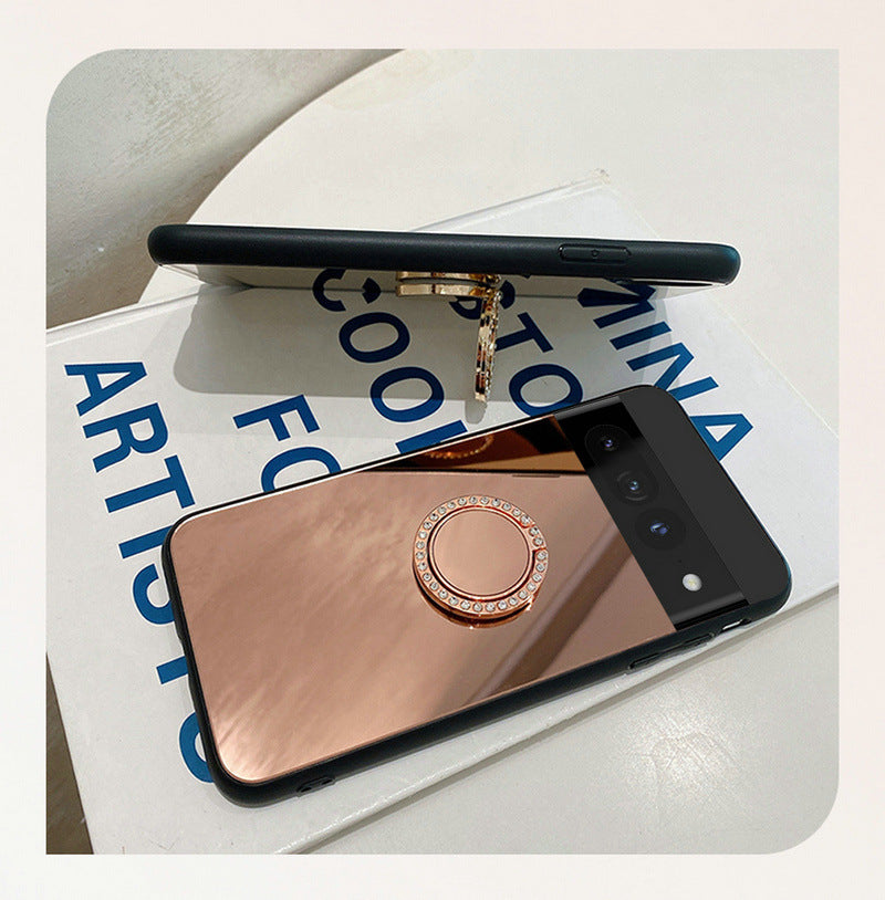 Sleek mirror phone case for Google Pixel 9 at different angles