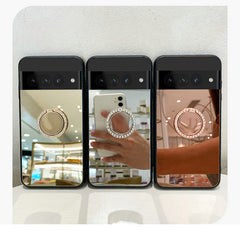Full view of stylish phone case in rose gold