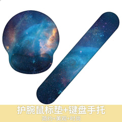 Custom Memory Foam Wrist Support Mouse Pad Vibrant Design 1