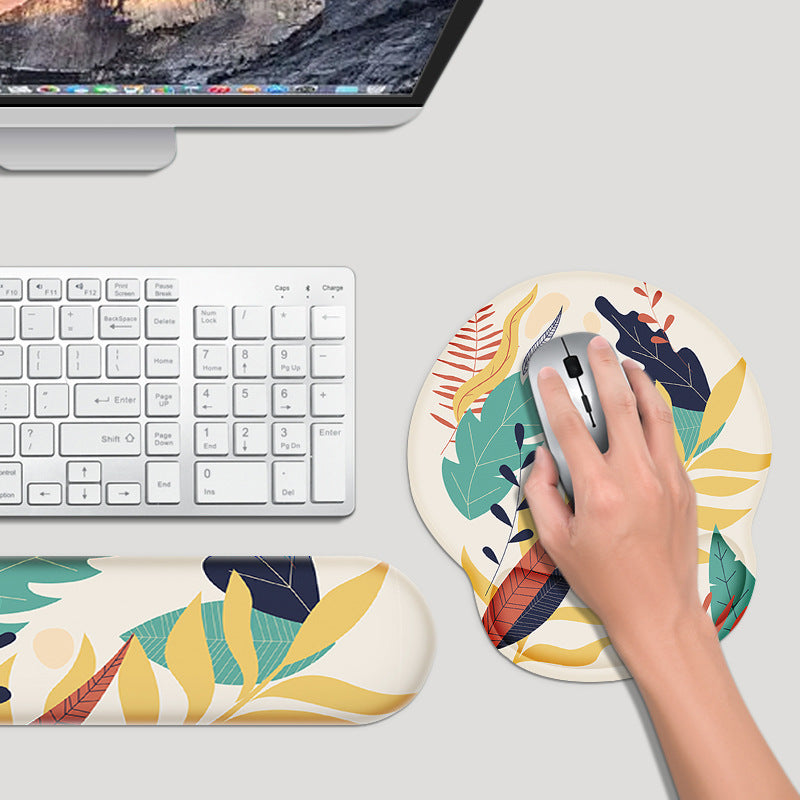 Custom Memory Foam Wrist Support Mouse Pad Vibrant Design 4