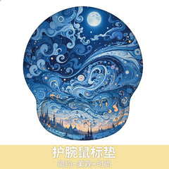 Custom Memory Foam Wrist Support Mouse Pad Vibrant Design 8