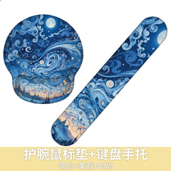 Custom Memory Foam Wrist Support Mouse Pad Vibrant Design 10