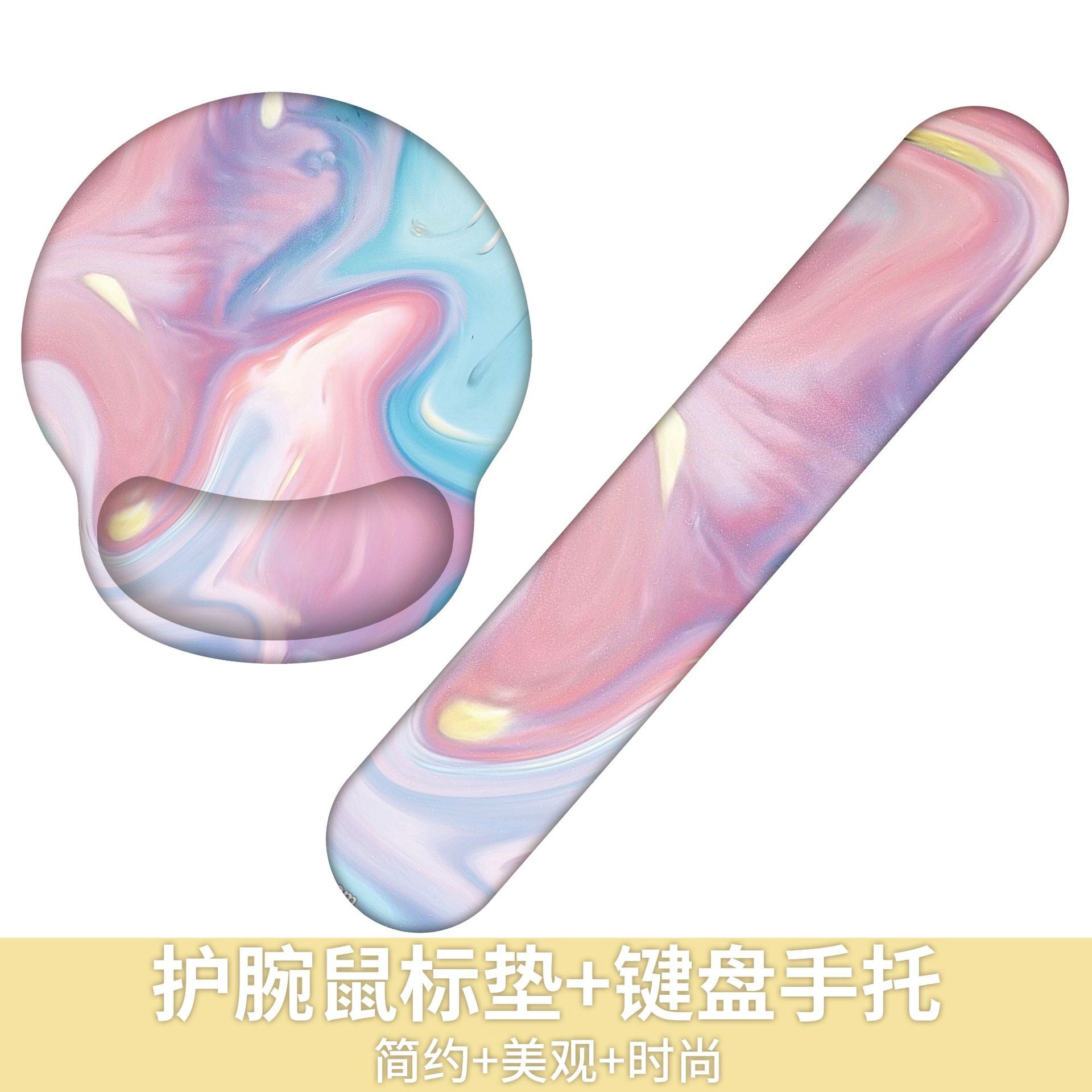 Custom Memory Foam Wrist Support Mouse Pad Vibrant Design 2