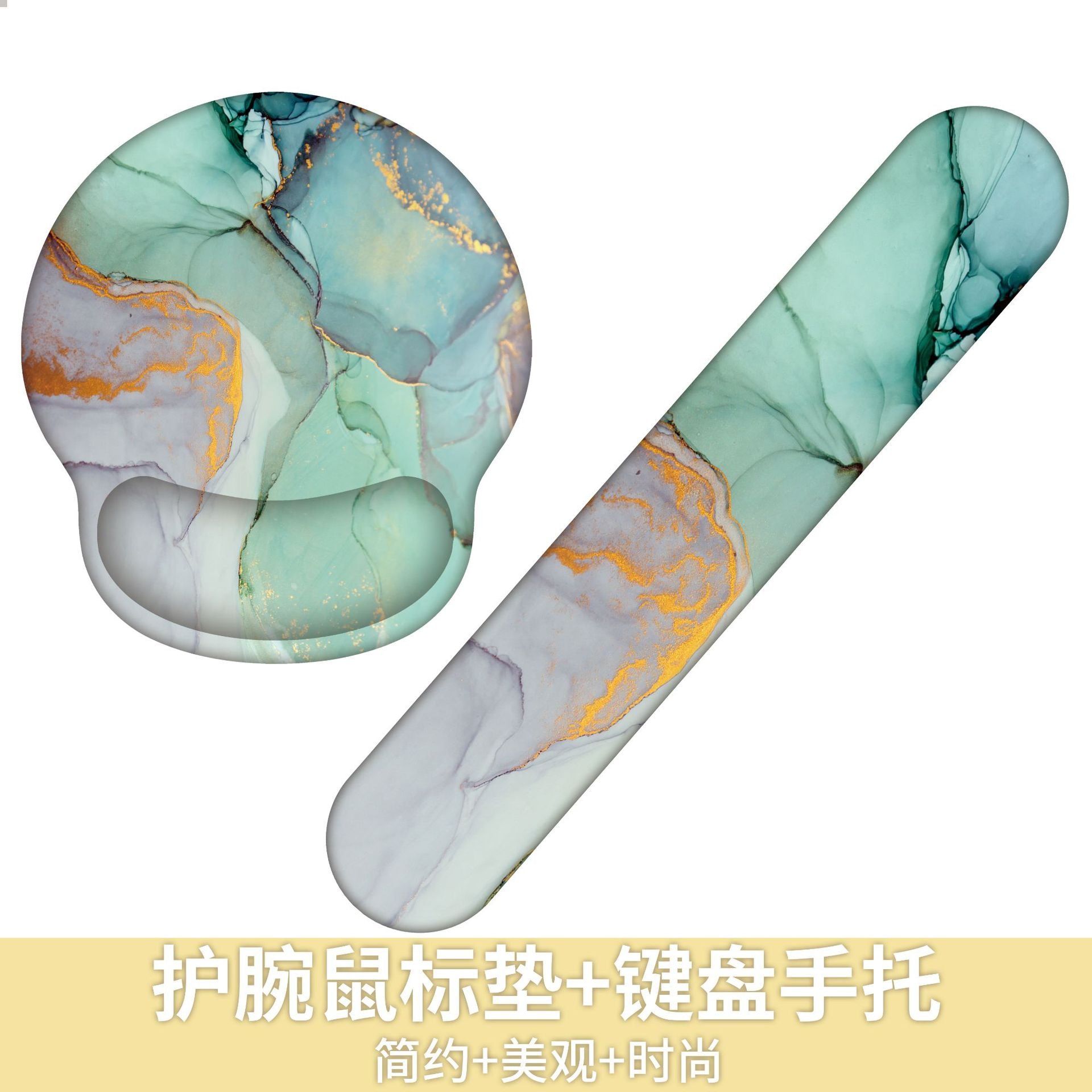 Custom Memory Foam Wrist Support Mouse Pad Vibrant Design 4