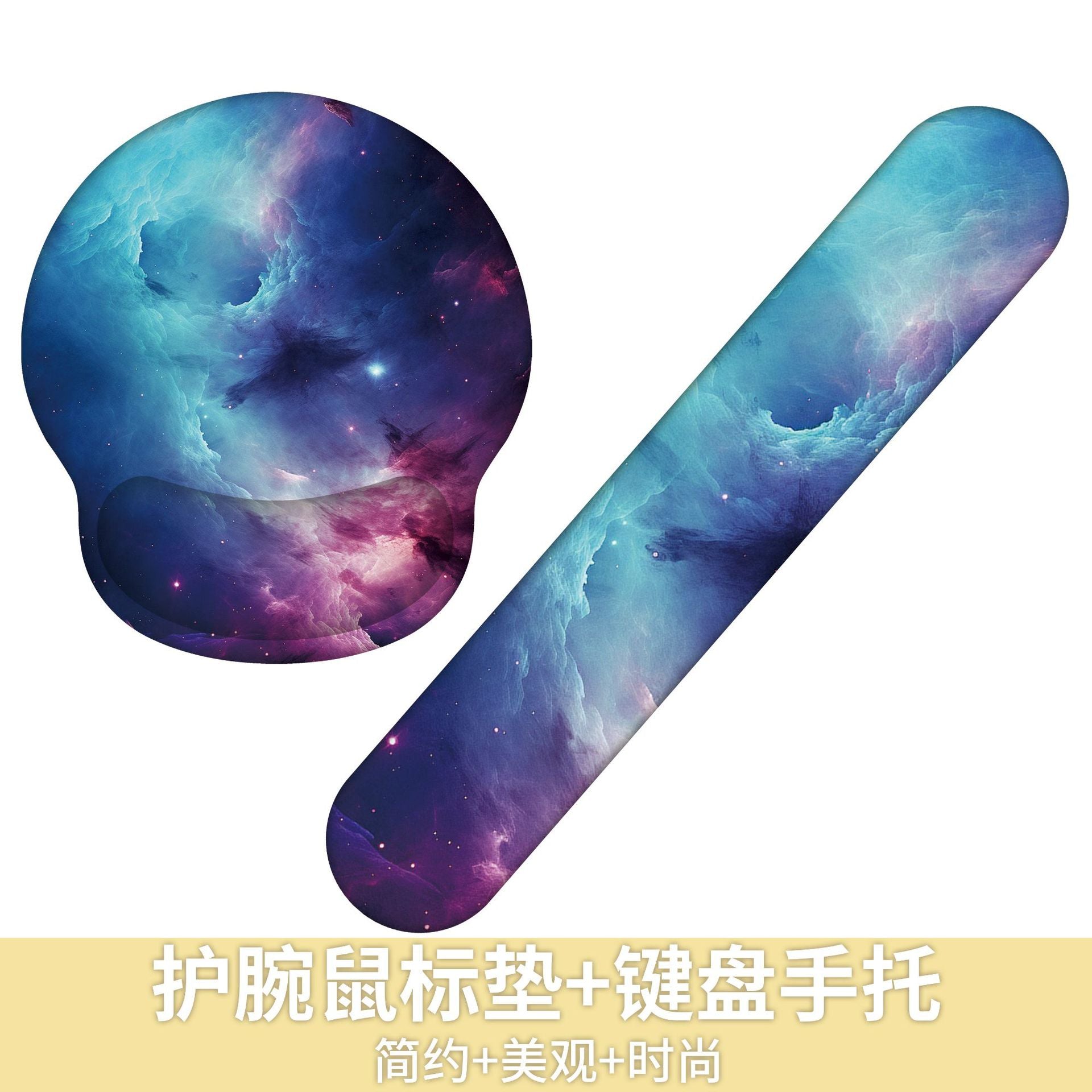 Custom Memory Foam Wrist Support Mouse Pad Vibrant Design 6
