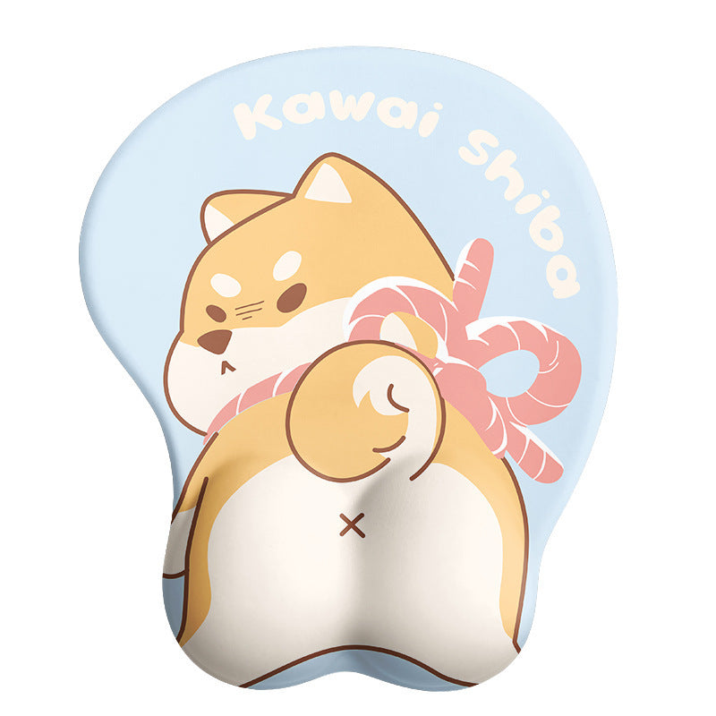 illustration of Shiba Inu gaming mouse pad