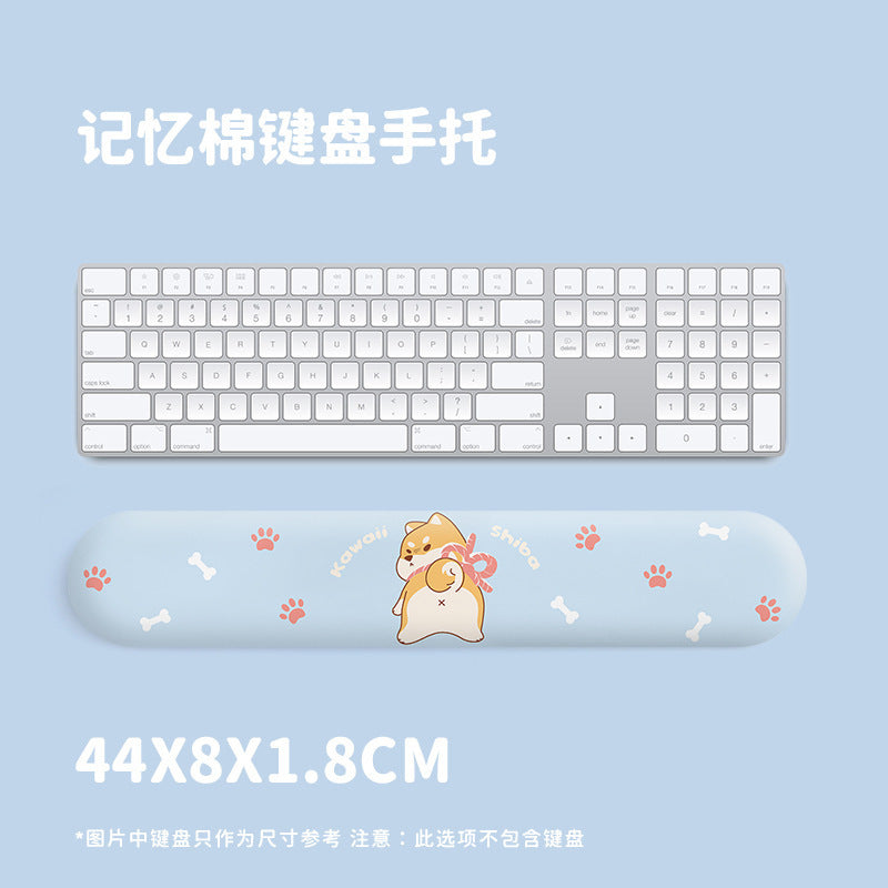 side view of Shiba Inu 3D gaming mouse pad