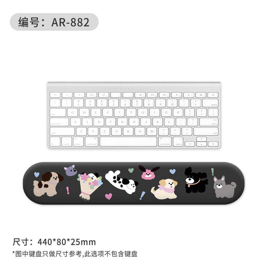 Mouse pad easy to clean with dog illustration