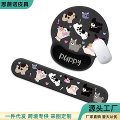 Wrist support mouse pad in office setting