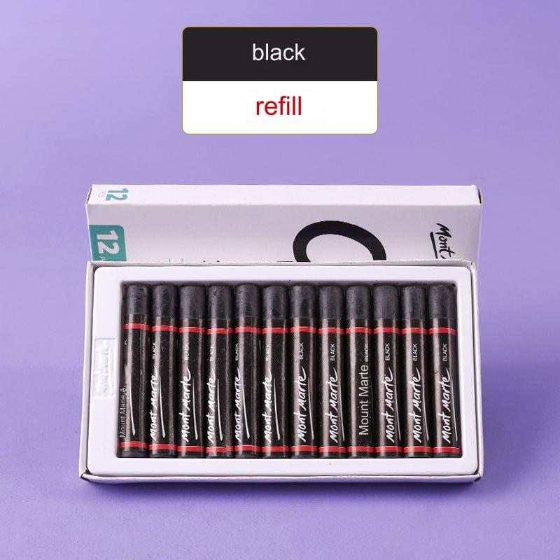 Rich colour assortment of oil pastels