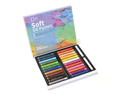 Different surfaces used for oil pastel art