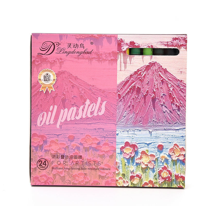 Demonstration of smooth blending techniques with pastels