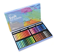 Image of Vibrant 36-Color Oil Pastels Set in Gift Box