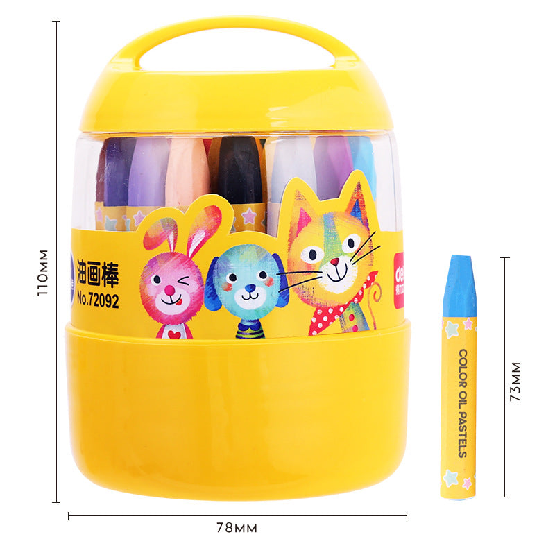 Creative drawing with washable crayons
