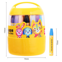 Creative drawing with washable crayons