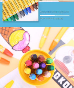 Washable crayons suitable for toddlers
