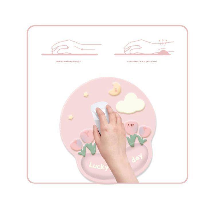 Mouse Pad showing cushioned wrist support