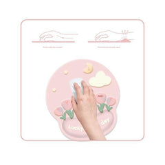 Mouse Pad showing cushioned wrist support