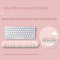 Pink Tulip Design Mouse Pad