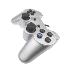 Wired PS2 Game Controller showing dual vibration feature