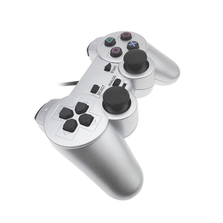 Side view of Wired PS2 Game Controller with design details